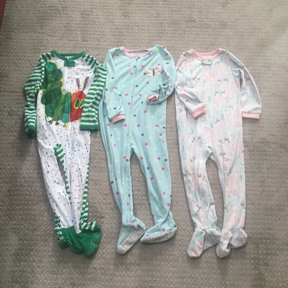 Carter's Other - Girls Footed Pajama Bundle size 4T